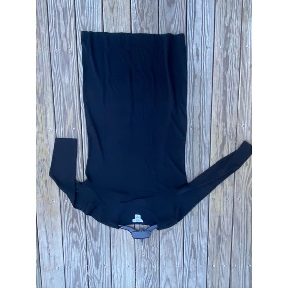 Ming Wang Black Cut-Out 3/4 Sleeve Knit Dress, Size XL, MSRP $286+ - Picture 6 of 8